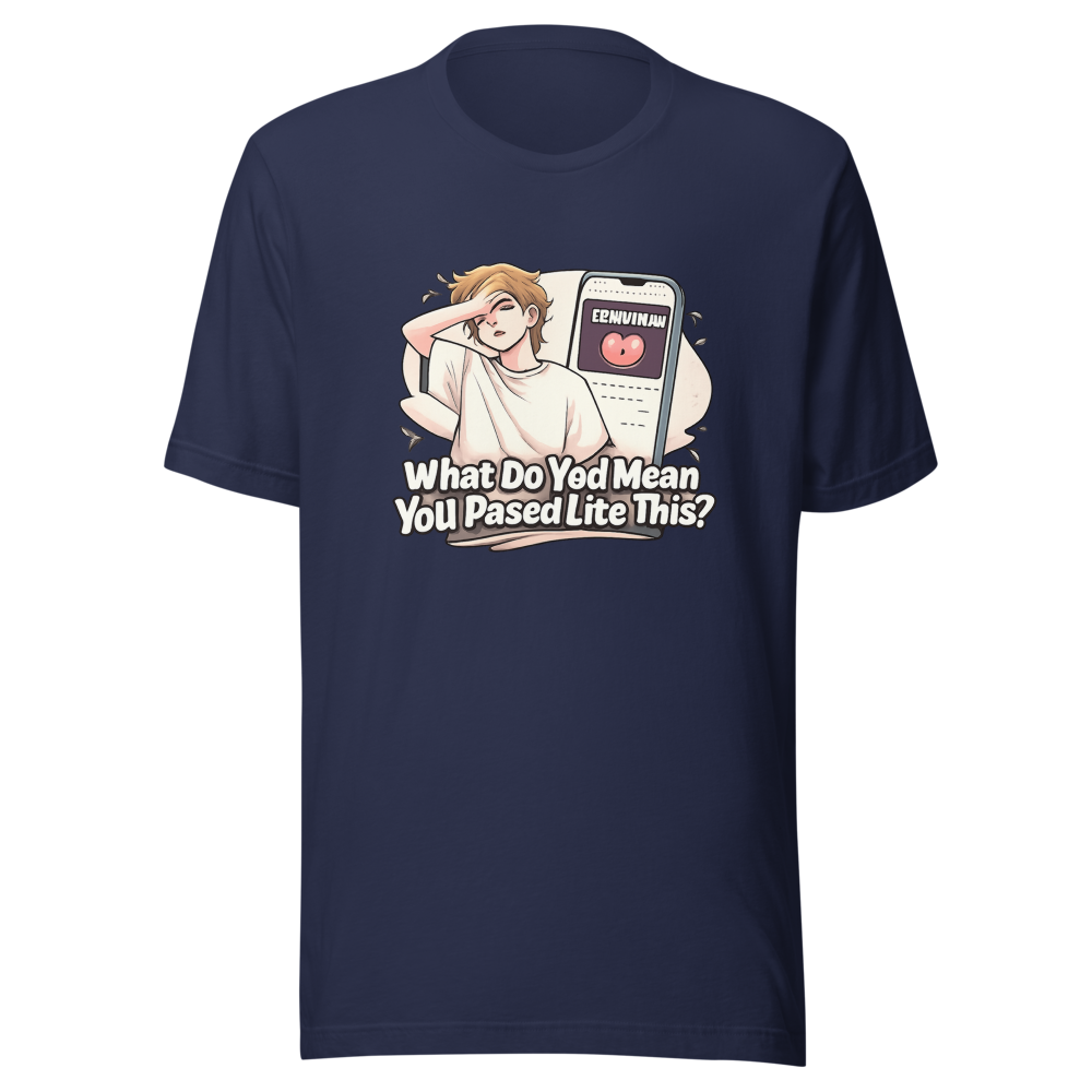 Funny YouTube Breakup Thumbnail T-Shirt - Image 4