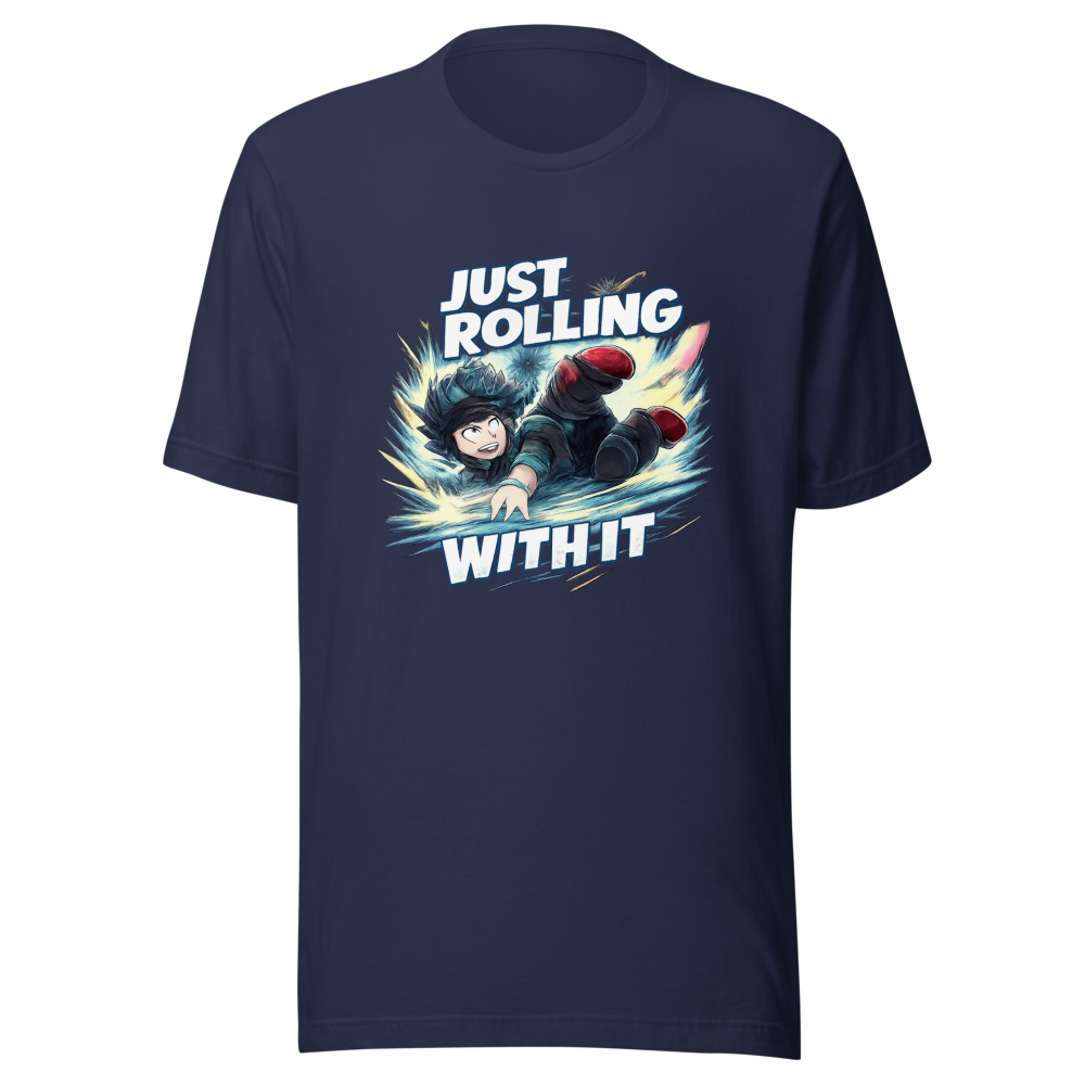 Deku Rolling With It MHA Anime T-Shirt - Image 4