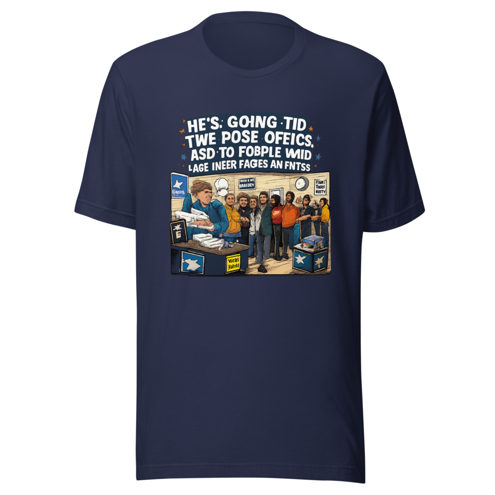 Post Office Line Meme T-Shirt - Image 4