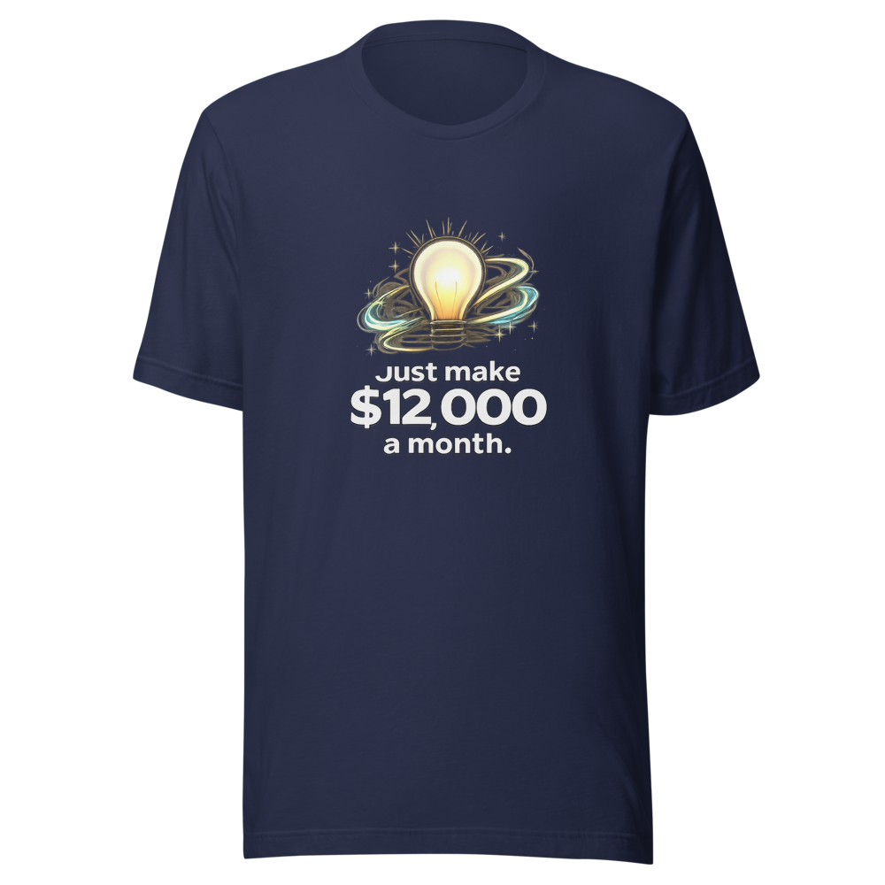 Simple Life Hack: Earn $12k A Month Tee - Image 4