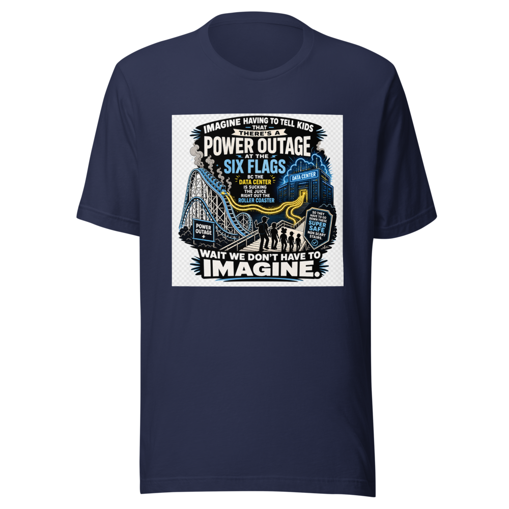 Data Center Power Outage Six Flags Tee - Image 4