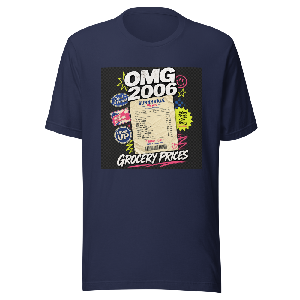 OMG Grocery Receipt 2006 T-Shirt - Image 4