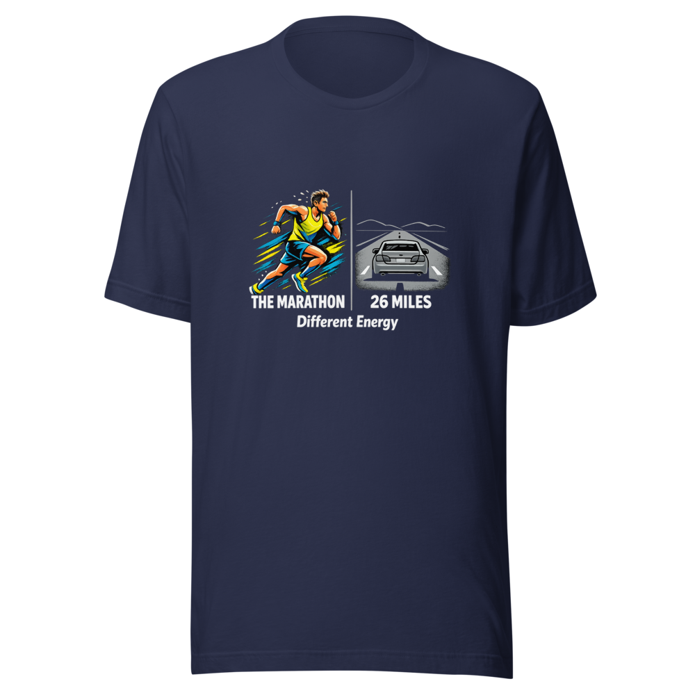 Marathon Runner vs. Driver T-Shirt - Image 4
