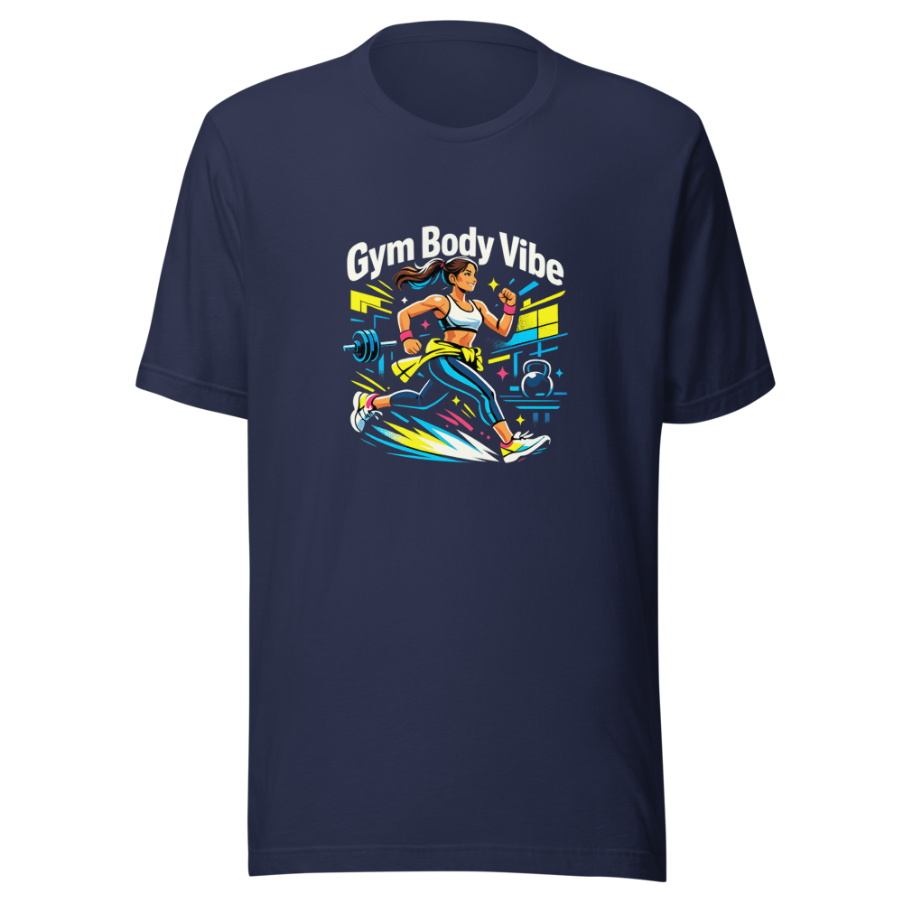 Gym Body Vibe Aesthetic T-Shirt - Image 4