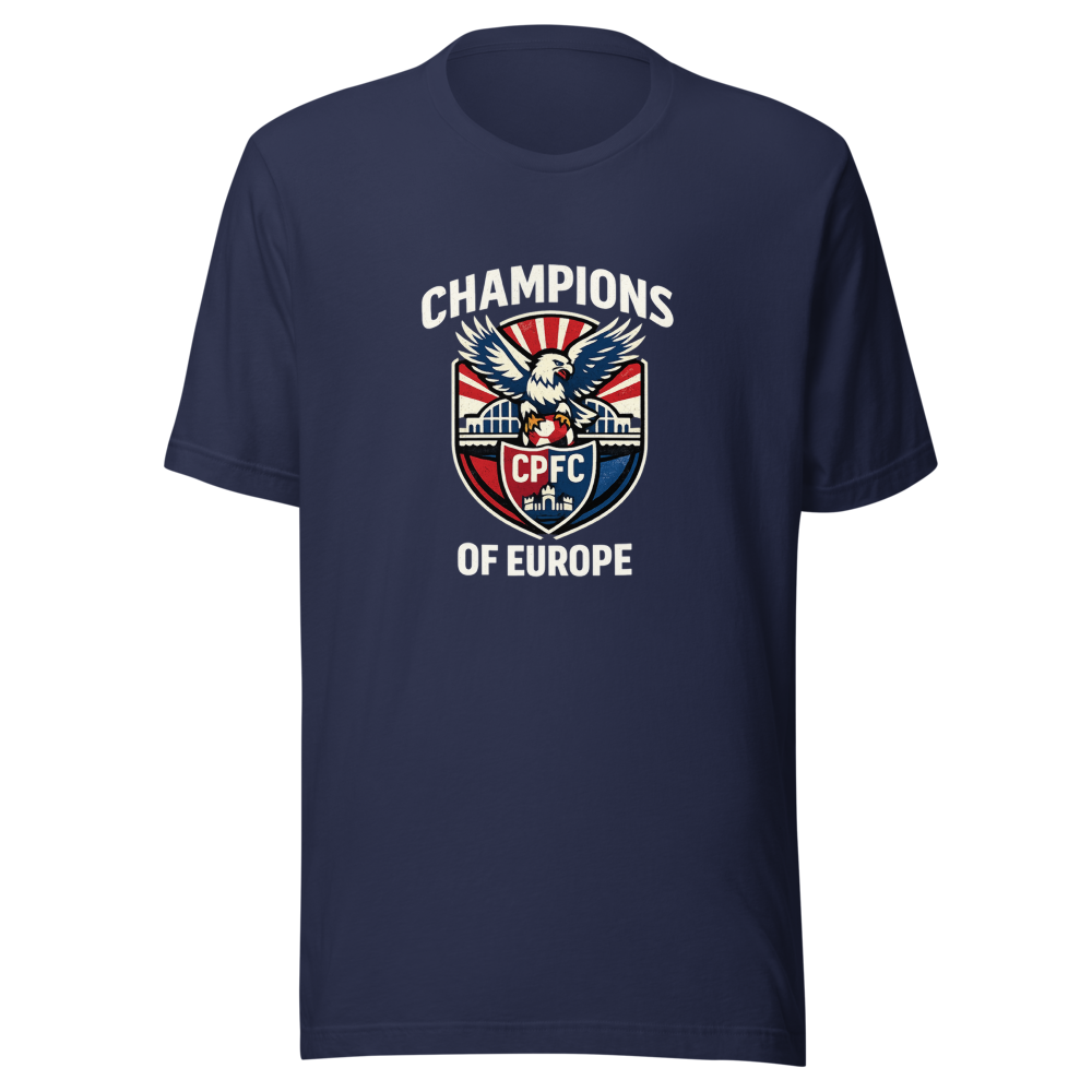Crystal Palace Champions of Europe Retro Tee - Image 4