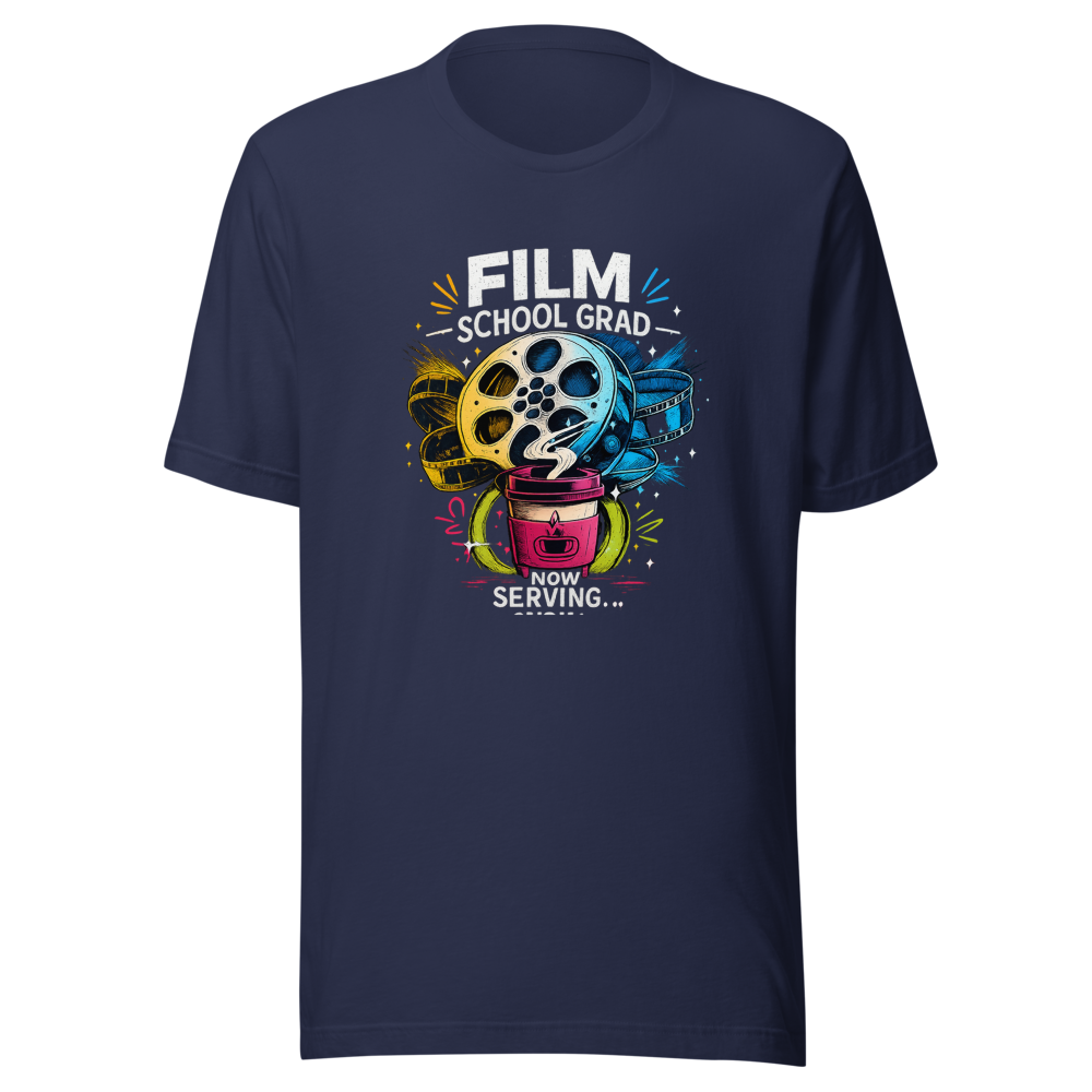 Film School Grad Barista Life T-Shirt - Image 4