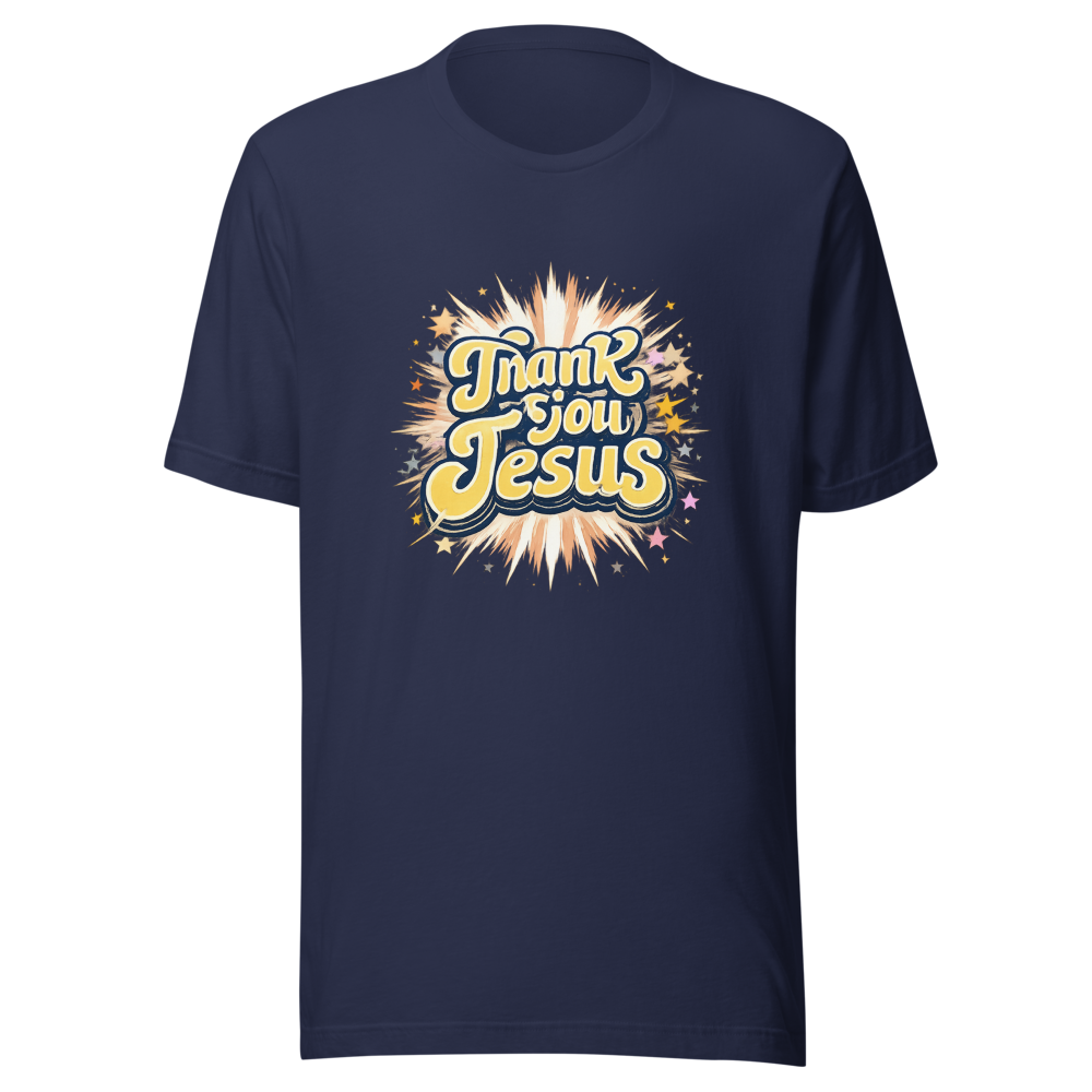 Thank You Jesus Retro Graphic Tee - Image 4