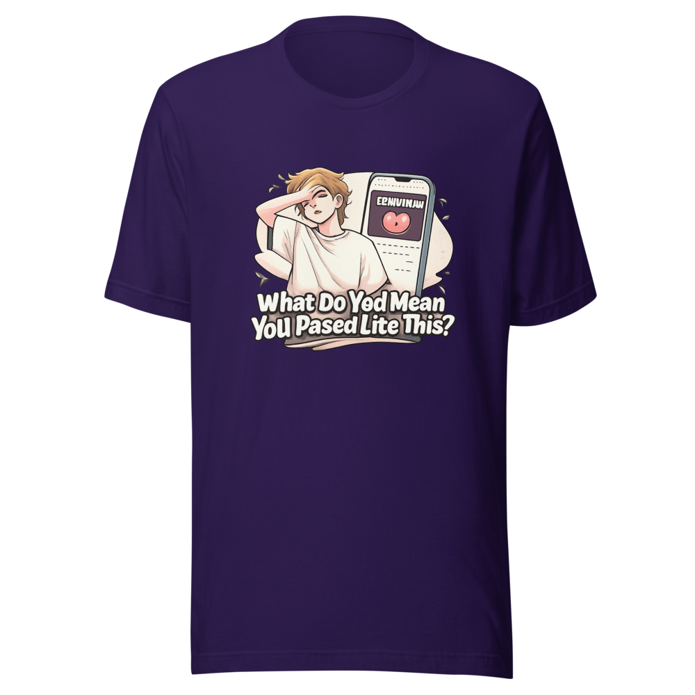 Funny YouTube Breakup Thumbnail T-Shirt - Image 3