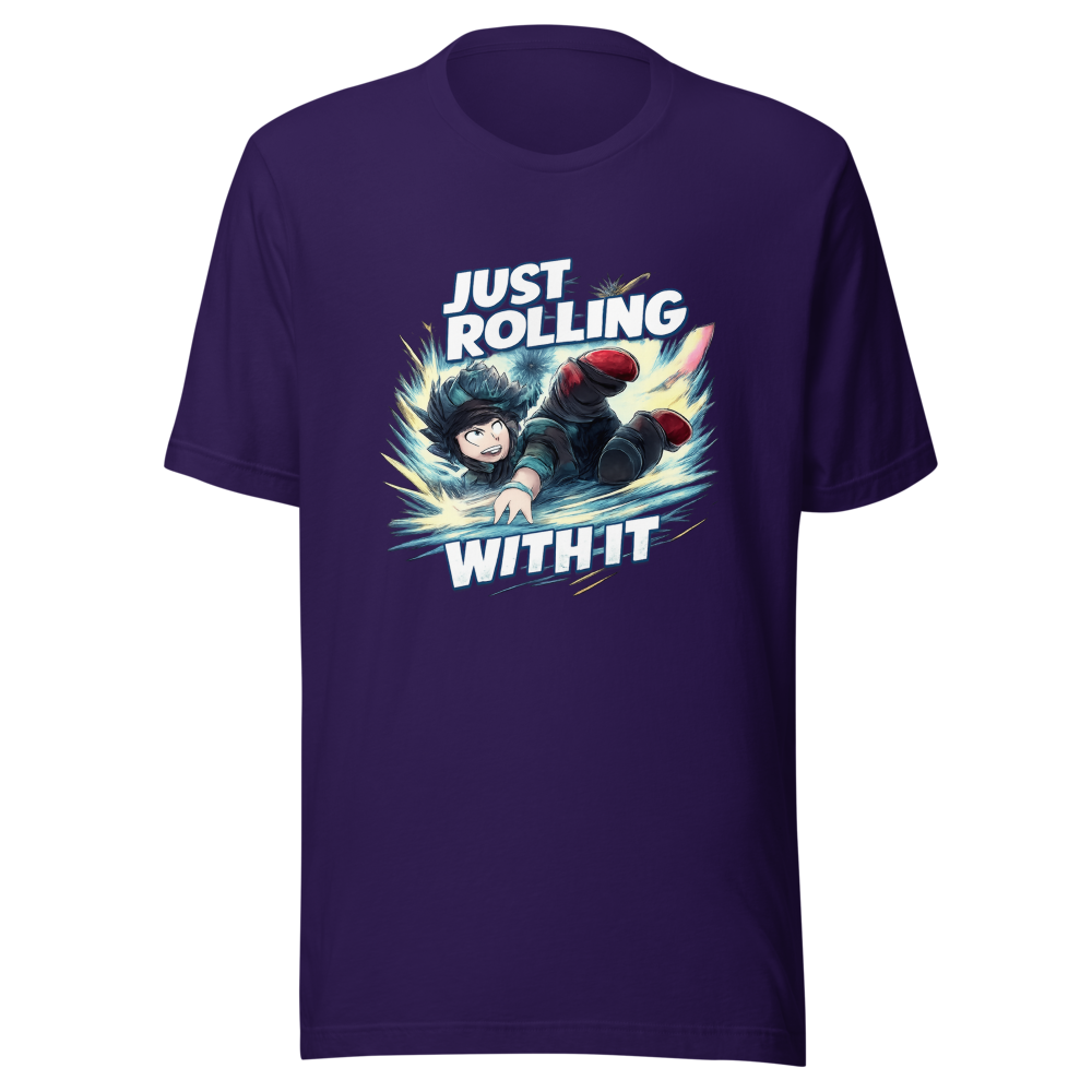Deku Rolling With It MHA Anime T-Shirt - Image 3
