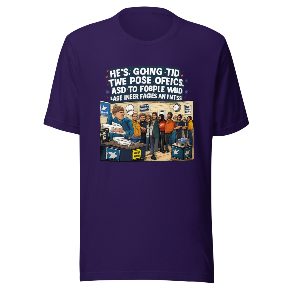Post Office Line Meme T-Shirt - Image 3