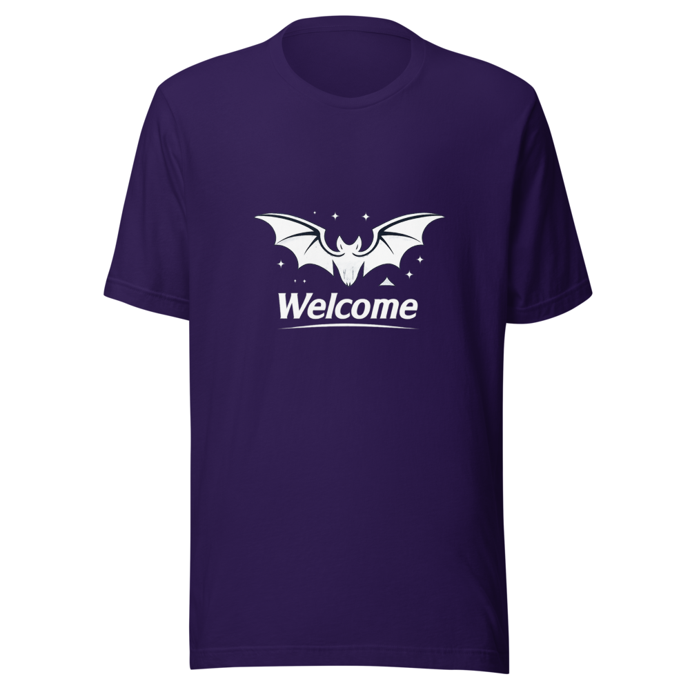 Welcome to the Night Bat T-Shirt - Image 3