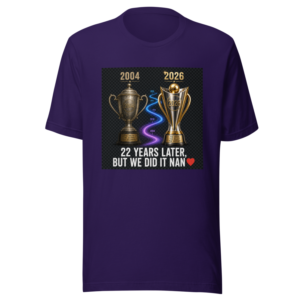 22 Year Journey Champions Trophy T-Shirt - Image 3