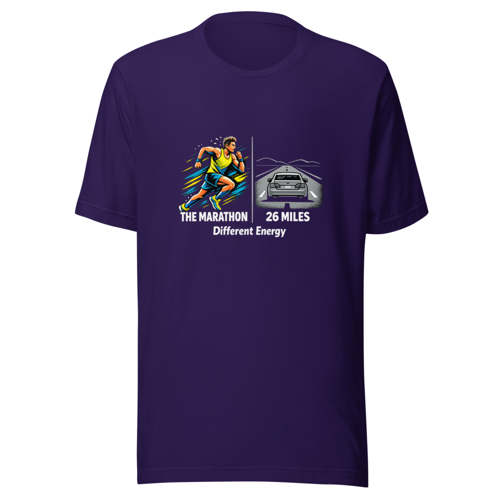 Marathon Runner vs. Driver T-Shirt - Image 3