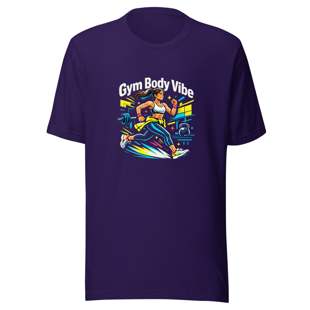 Gym Body Vibe Aesthetic T-Shirt - Image 3