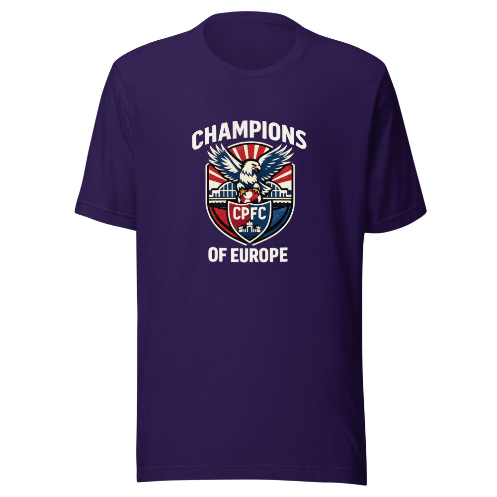 Crystal Palace Champions of Europe Retro Tee - Image 3