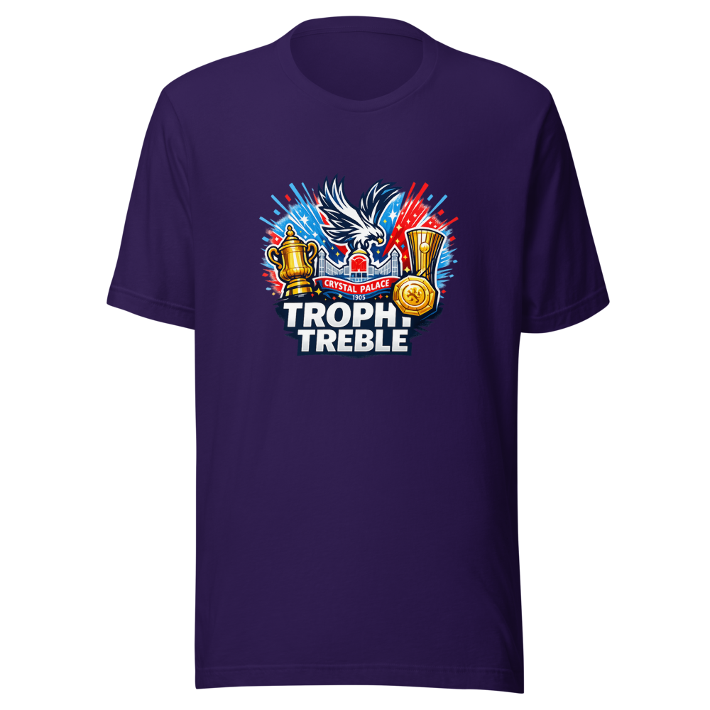 Crystal Palace's Trophy Treble Tee - Image 3