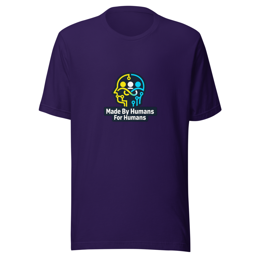 Made By Humans For Humans Cool Statement Tee - Image 3