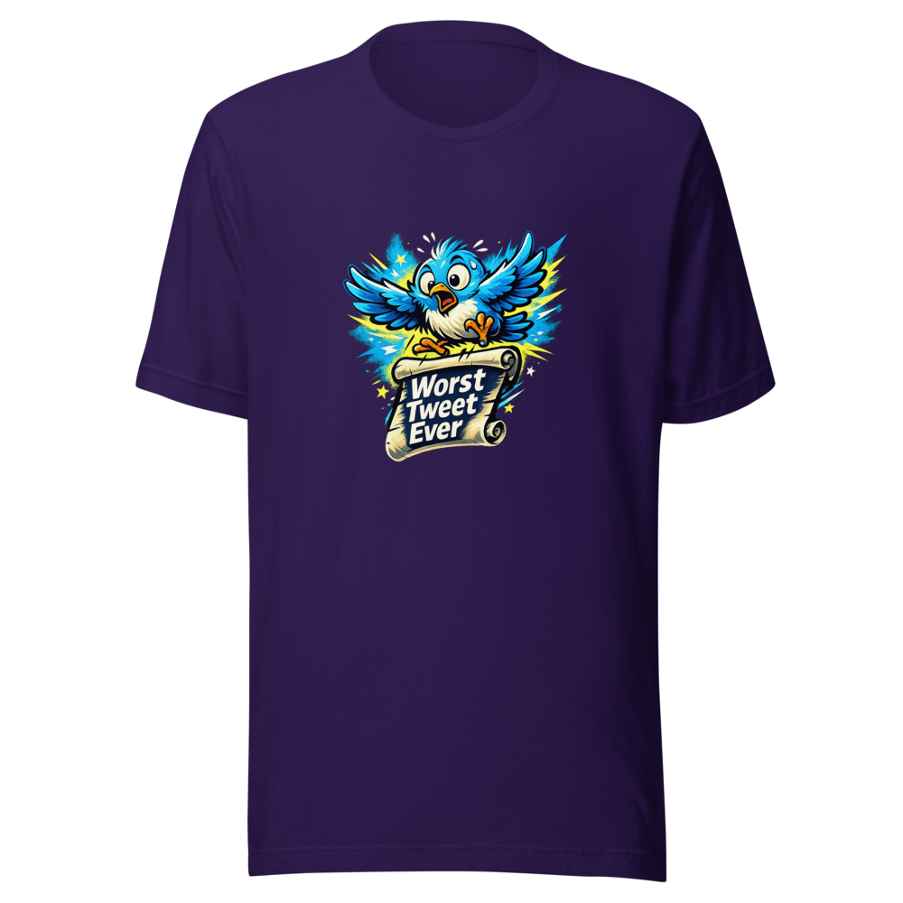 Worst Tweet Ever Funny Quote T-Shirt - Image 3