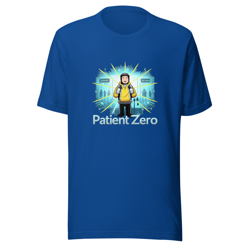 Viral Patient Zero Airport Meme T-Shirt - Image 8