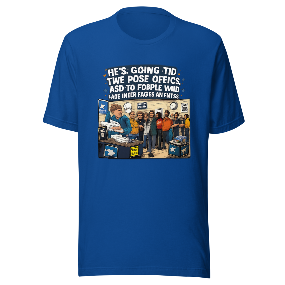 Post Office Line Meme T-Shirt - Image 8