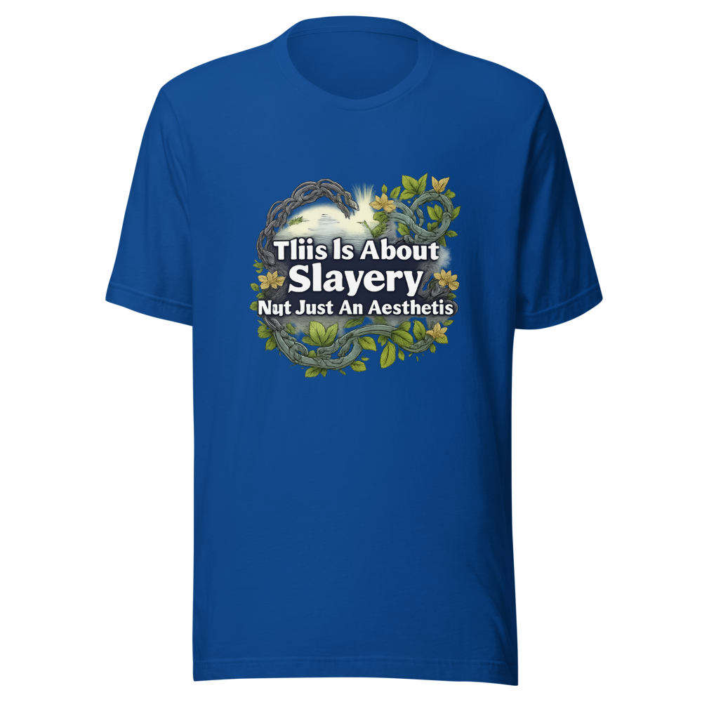 Slavery Not Aesthetic Quote Tee - Image 8