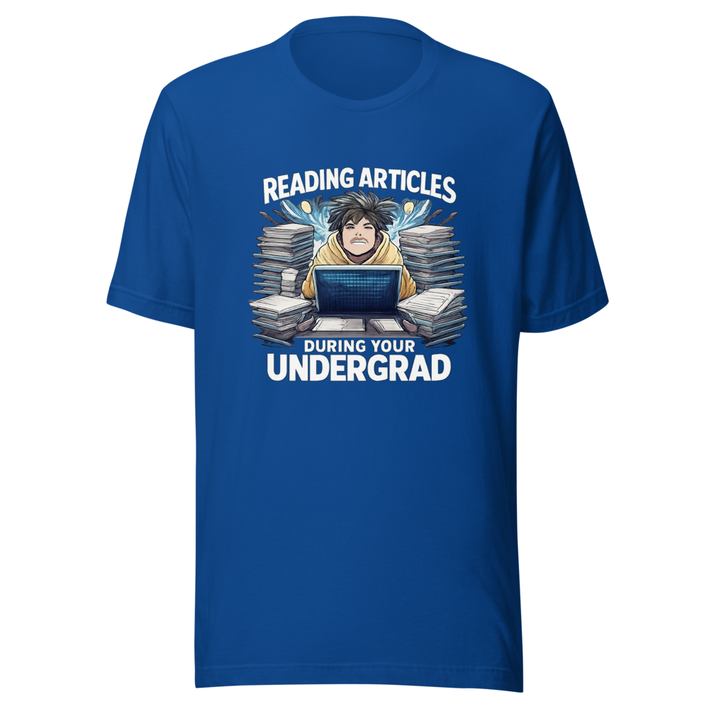 Undergrad Reading Life Funny College Student T-Shirt - Image 8