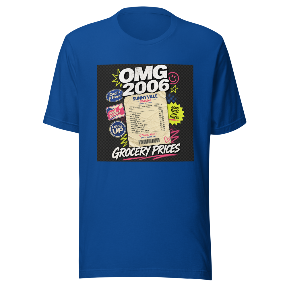OMG Grocery Receipt 2006 T-Shirt - Image 8