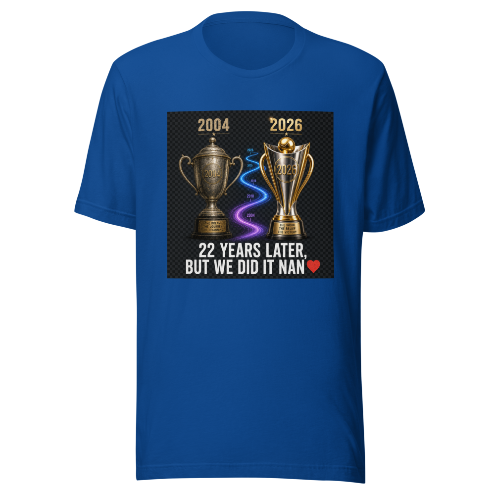 22 Year Journey Champions Trophy T-Shirt - Image 8