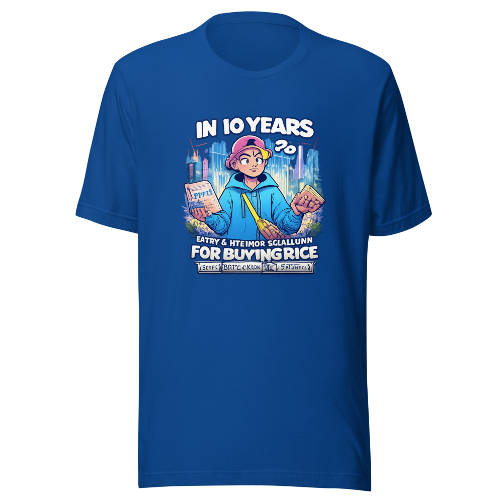Gen Alpha Rice vs. Sawdust Future Meme T-Shirt - Image 8