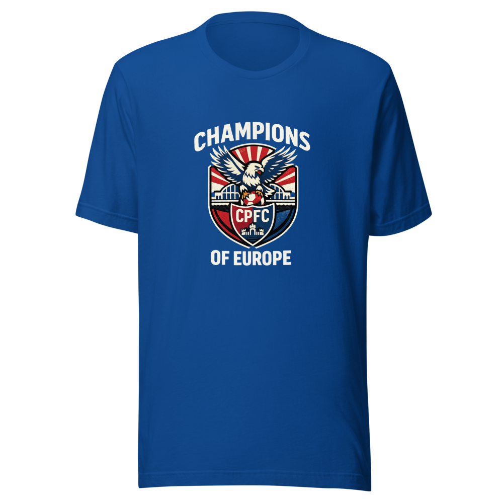 Crystal Palace Champions of Europe Retro Tee - Image 8