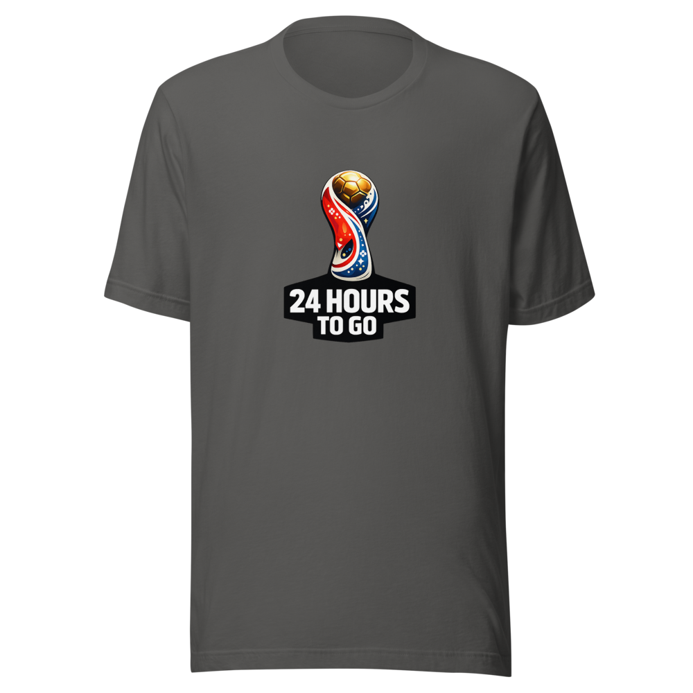 24 Hours To Go FIFA World Cup Countdown Tee - Image 11