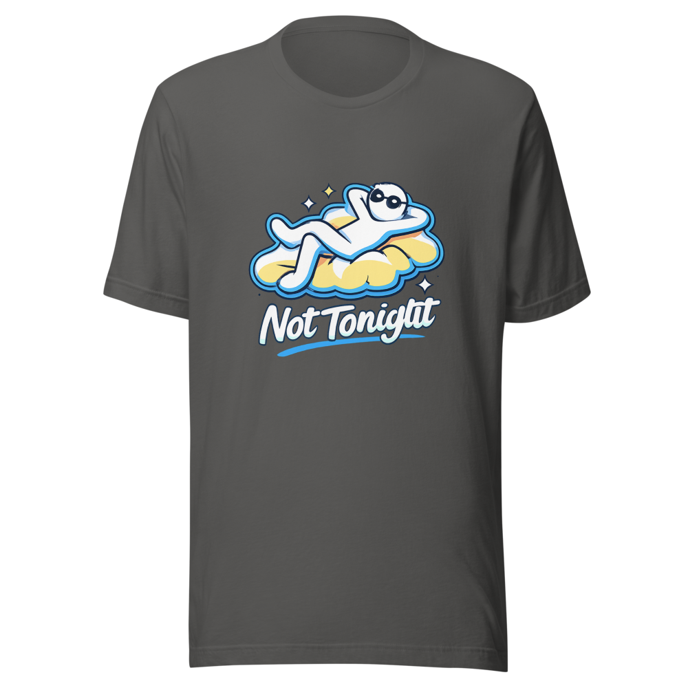 Not Tonight Funny Football Club Meme T-Shirt - Image 11