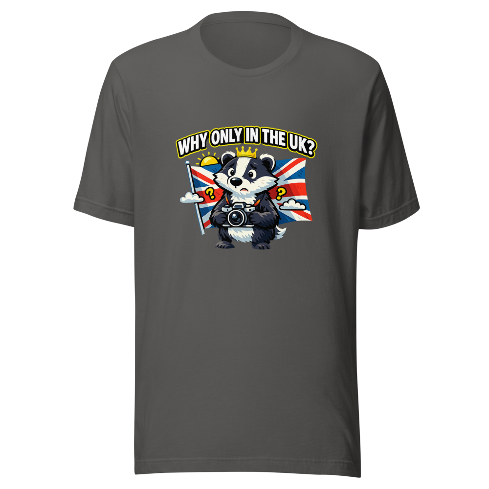 UK Photo Mystery Funny British Meme T-Shirt - Image 11