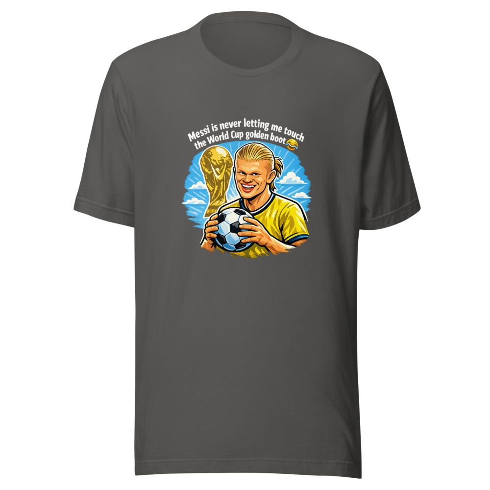 Haaland's Golden Boot Joke Tee - Image 11