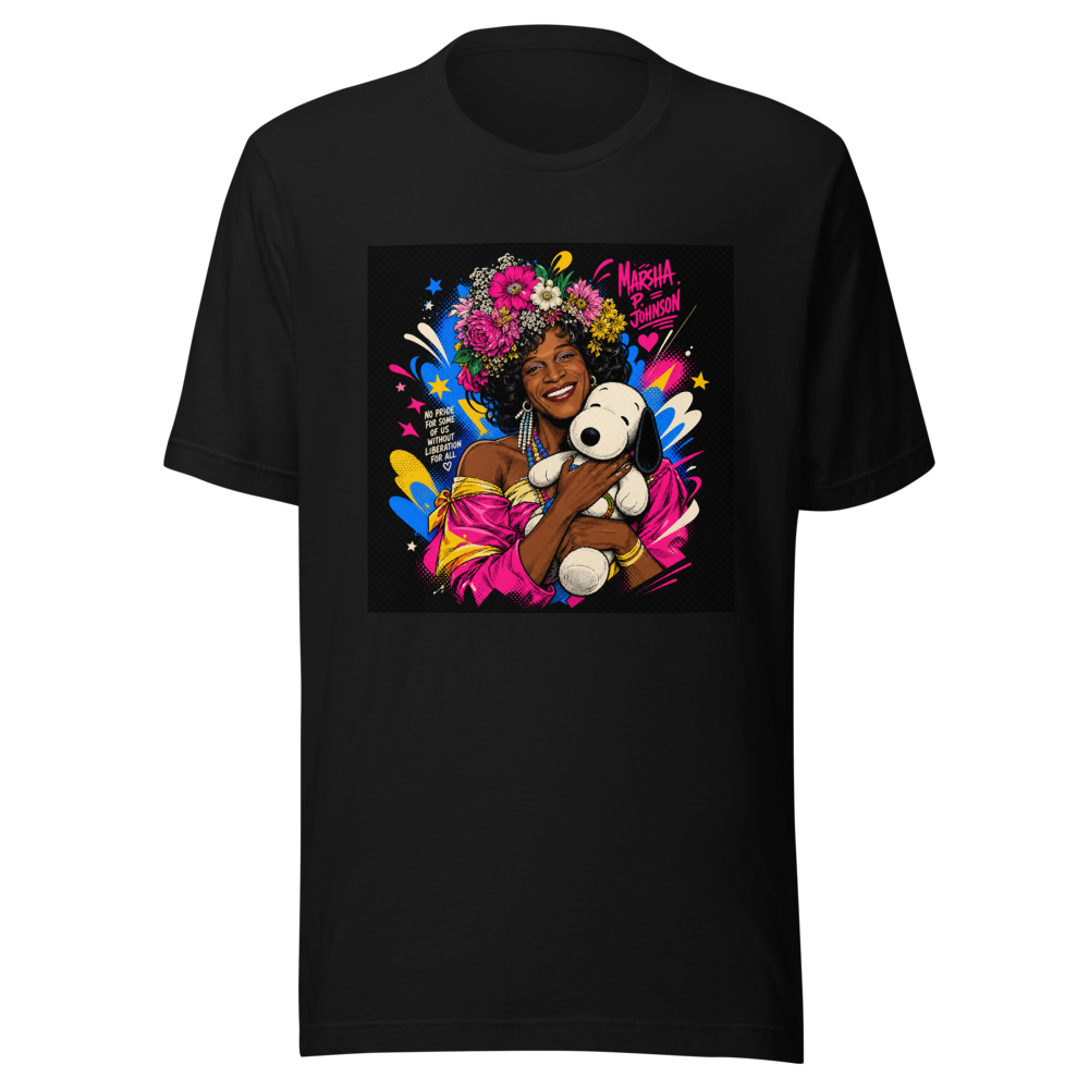Marsha P. Johnson & Snoopy Pride Doll Tee - Image 2