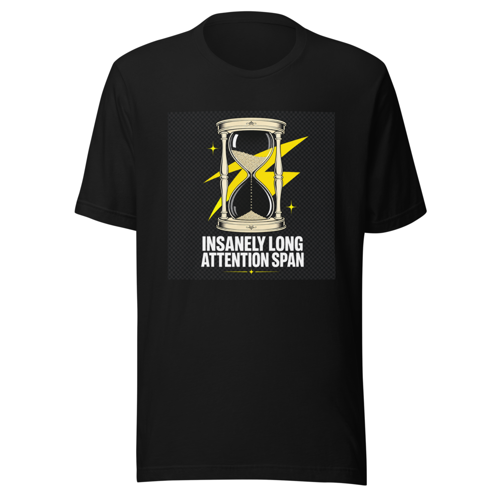 Long Attention Span TikTok Reels Meme Shirt - Image 2