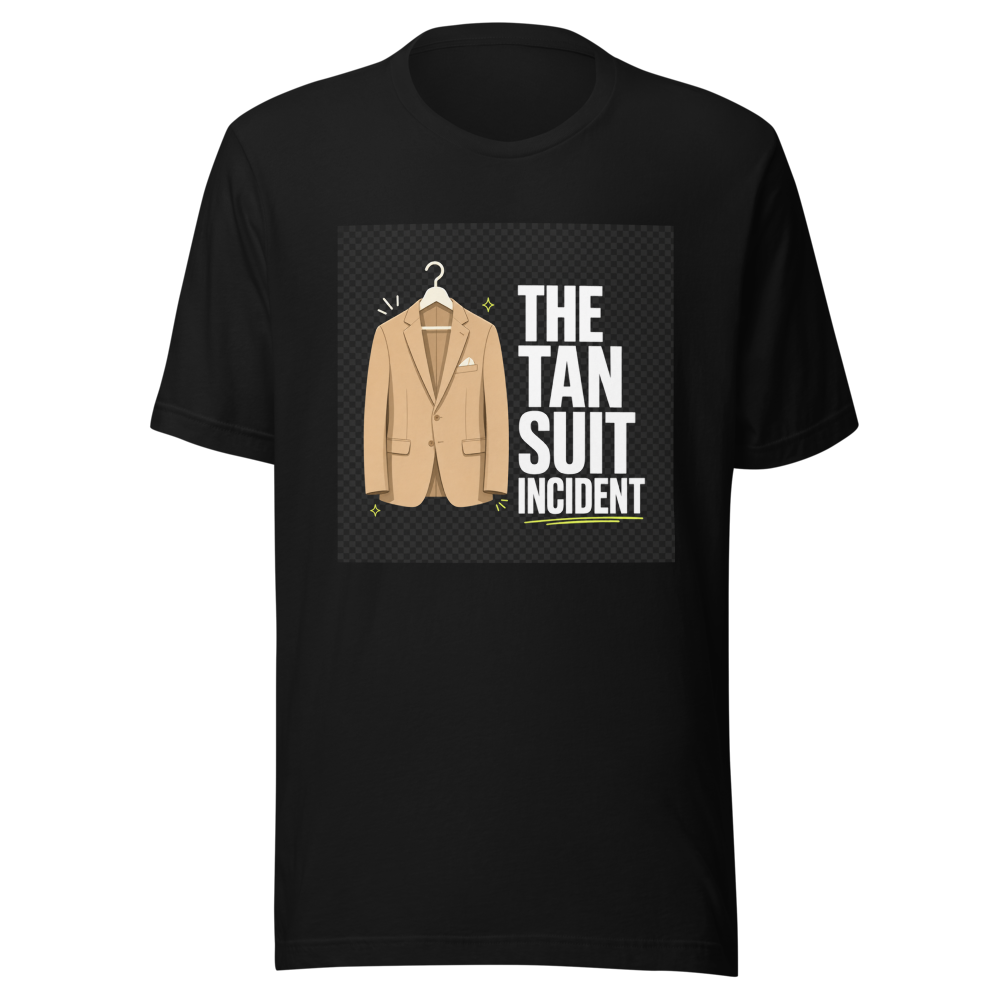 Obama Tan Suit Meme T-Shirt - Image 2