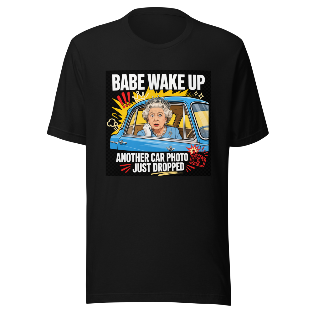 Iconic Figurehead Car Ride Meme T-Shirt - Image 2