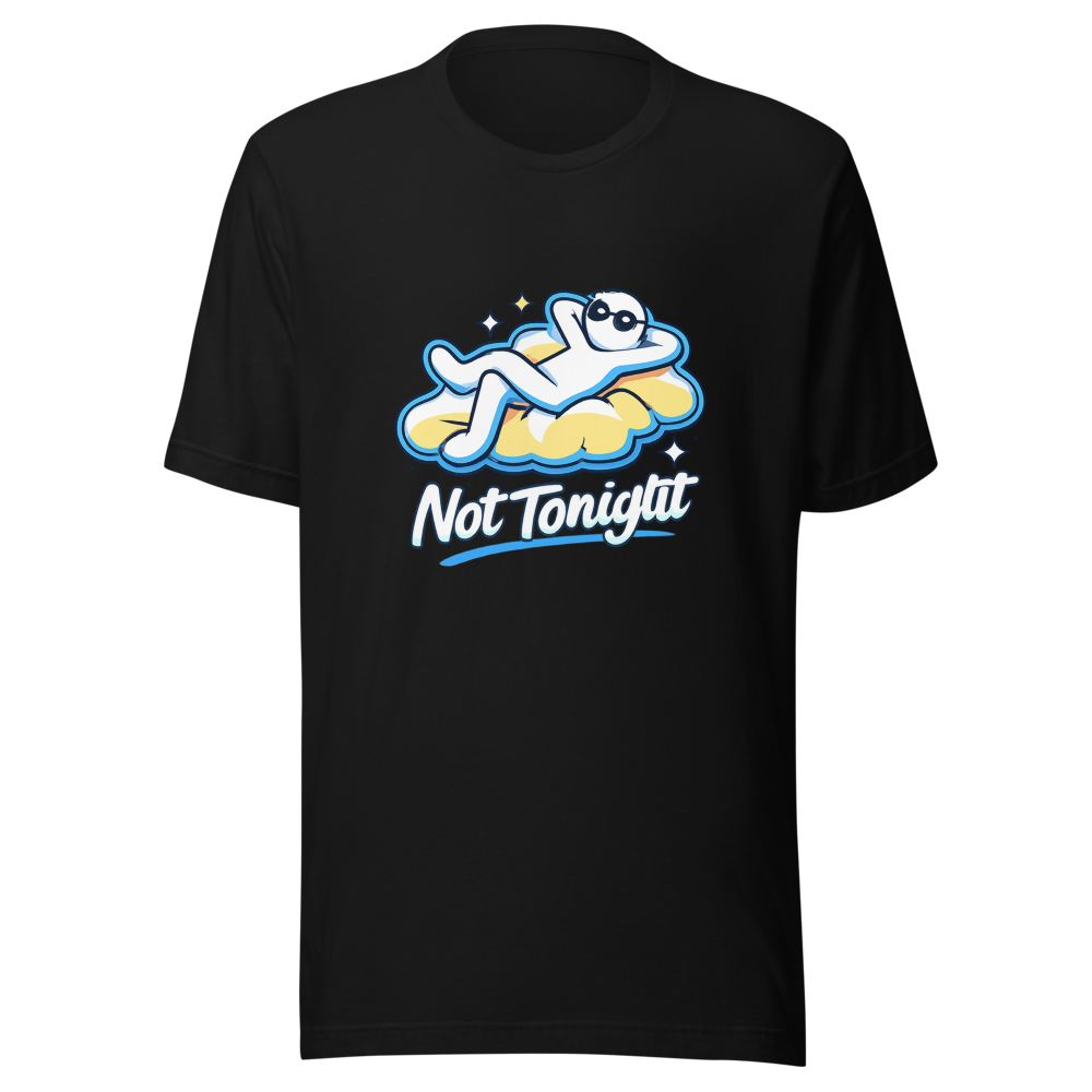 Not Tonight Funny Football Club Meme T-Shirt - Image 2