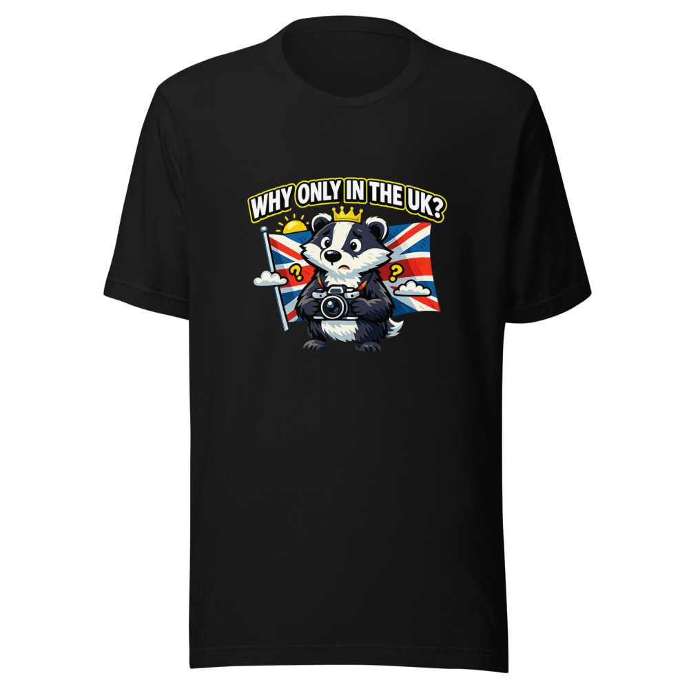 UK Photo Mystery Funny British Meme T-Shirt - Image 2