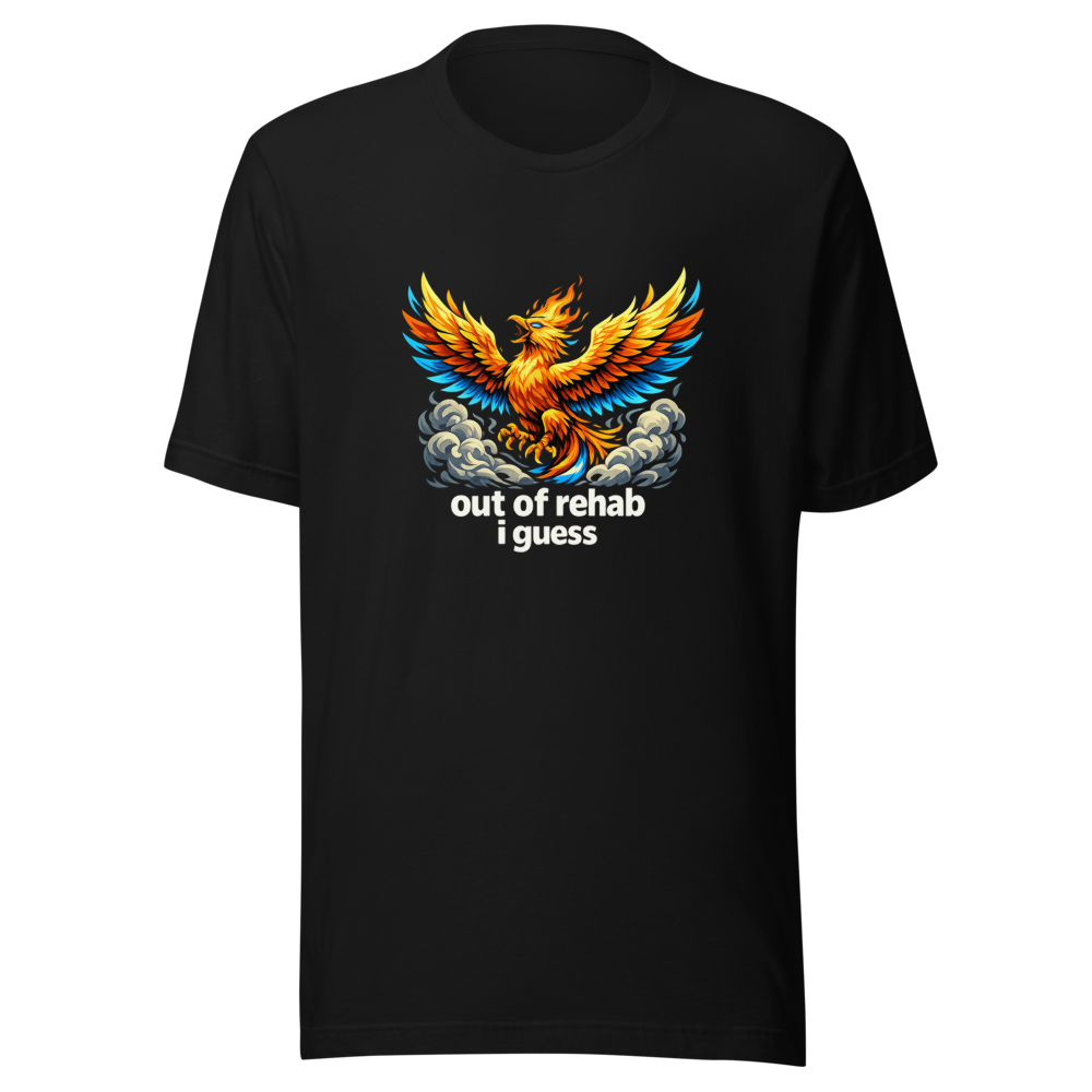 Out Of Rehab Guess I'm Back Viral Meme T-Shirt - Image 2