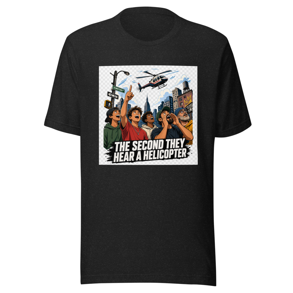 Grown Men Helicopter Sound Meme T-Shirt