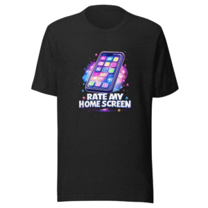 Rate My Home Screen Design Tee