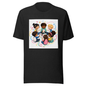 Kids Getting Along Painting Tee