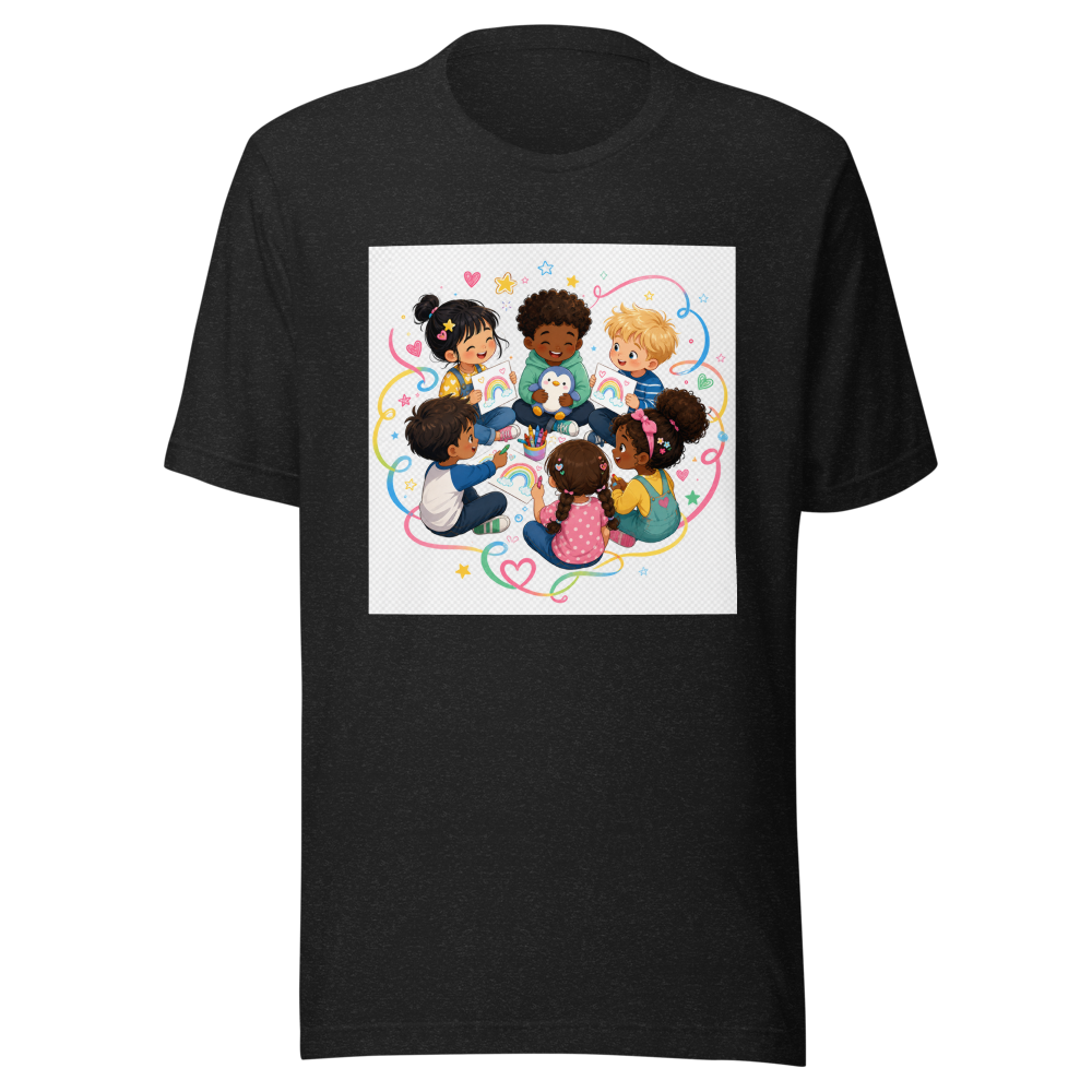 Kids Getting Along Painting Tee