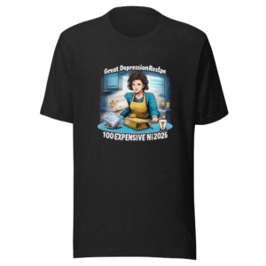 Great Depression Recipe Too Expensive T-Shirt