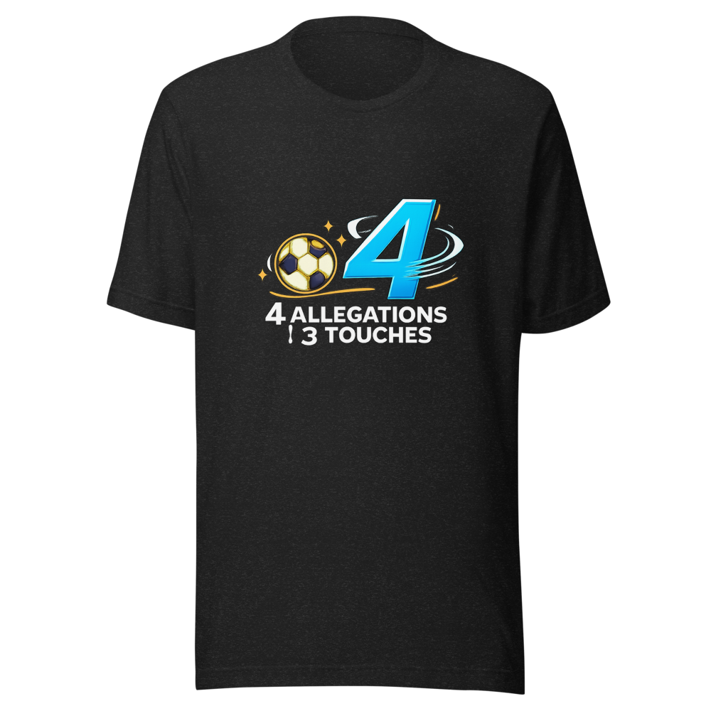 Ronaldo 4 Allegations vs 3 Touches Tee