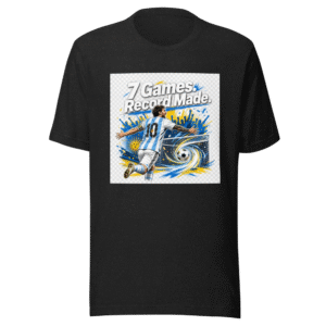 Messi's 7-Game World Cup Scoring Streak Record Tee