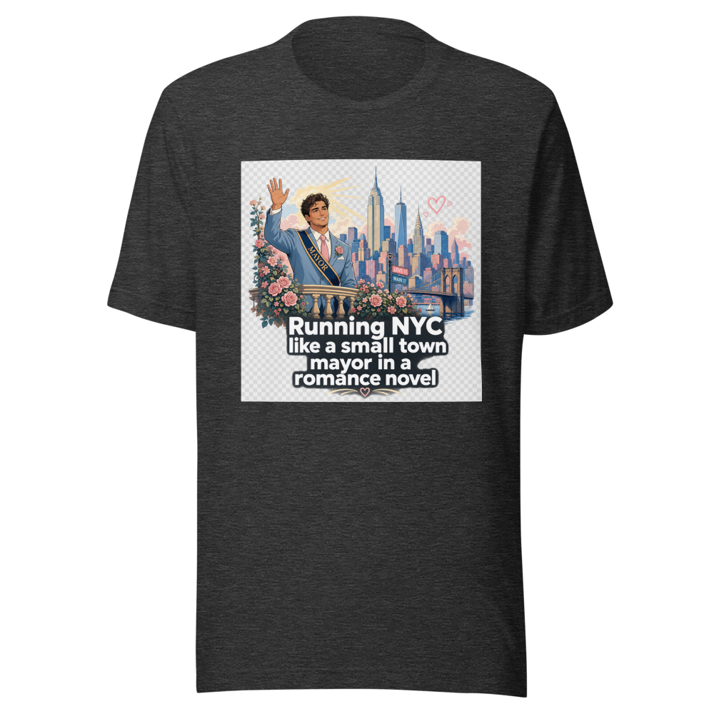 NYC Romance Novel Mayor Aesthetic T-Shirt - Image 9