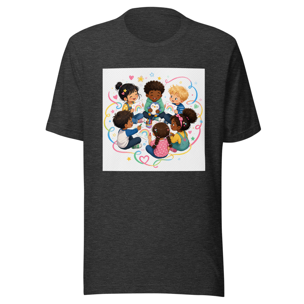 Kids Getting Along Painting Tee - Image 9